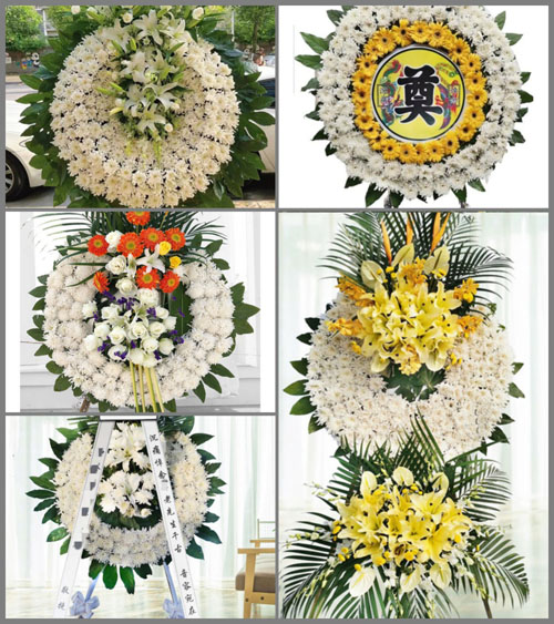 浙江省绍兴新昌县羽林街道白段村花圈速递